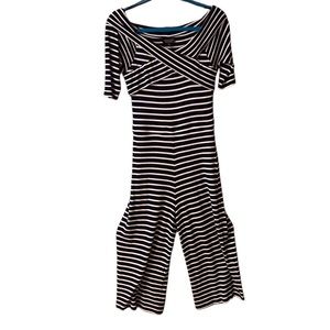 Topshot Navy and White Jumper Size 10